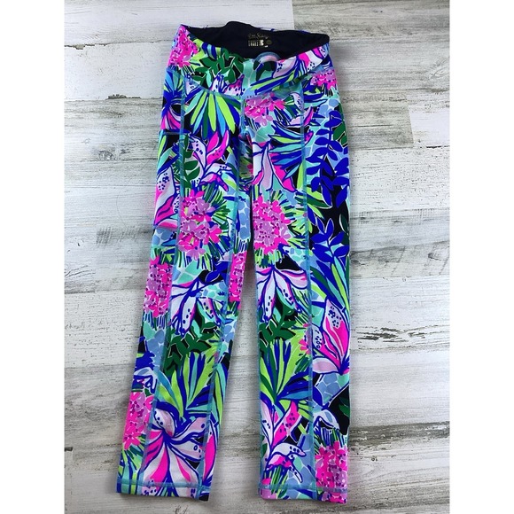 Lilly Pulitzer Pants - Lilly Pulitzer XXS Weekender Crop Legging You Me and Giraffee Onyx Luxletic